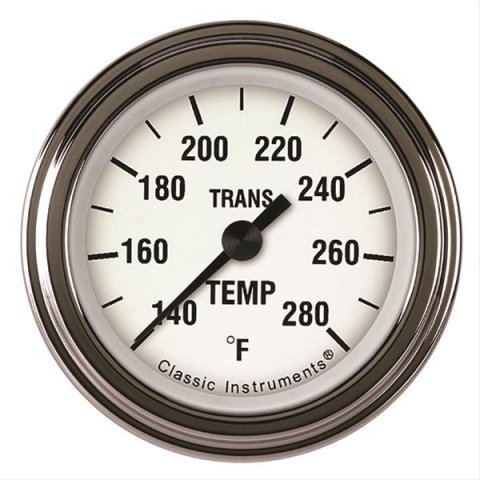 Classic Instruments White Hot Series Gauges WH127SLF Transmission Temperature Gauge, WHITE HOT 2" TRANS TEMP FULL SWEEP