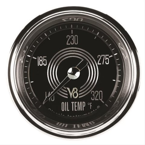 Classic Instruments V8 Speedster Series Gauges V8SR128SHC Oil temperature gauge, SPEEDSTER 2" OIL TEMP FULL SWEEP