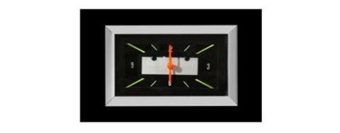 Classic Instruments 1957 Chevy Electric Clocks CH57CLA Gauge, 57 Style, Clock, 12 hours, Rectangular, Black Face, Analog, Electric, Chevy, Each