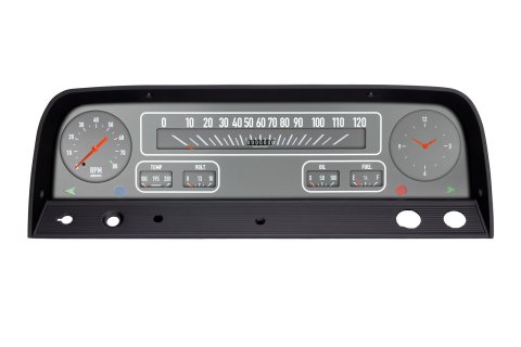 Classic Instruments 1964-66 Chevy Truck Package Gauge Sets CT64G Gauges, Original Styled, Speedometer, Tachometer, Water Temperature, Fuel Level, Gray Face, Analog, Chevrolet, Set