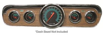Classic Instruments 1965-66 Mustang Package Gauge Sets MU65GS00 Gauges, G-Stock, Speedometer, Water Temperature, Oil Pressure, Fuel Level, Black Face, Analog, Ford, Kit