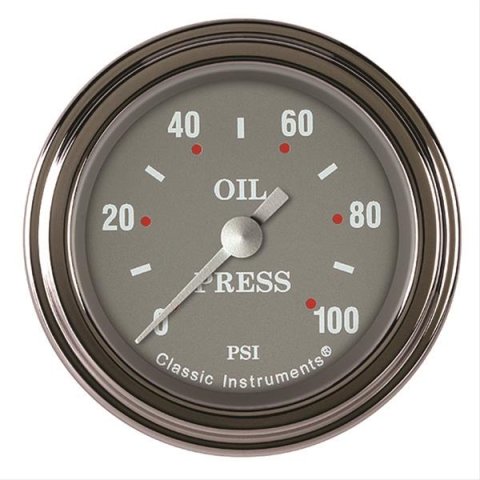 Classic Instruments SG Series Gauges SG181SLF Oil Pressure Gauge, SERIES 2" OIL PRES 100psi FULL SWEEP