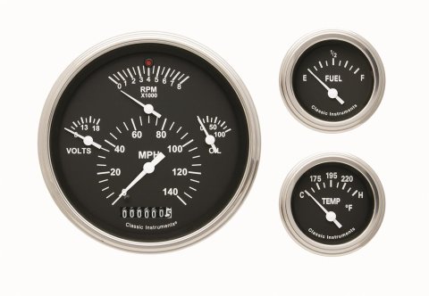 Classic Instruments Gauge Kits and Instrument Clusters CH01BSLF-LS