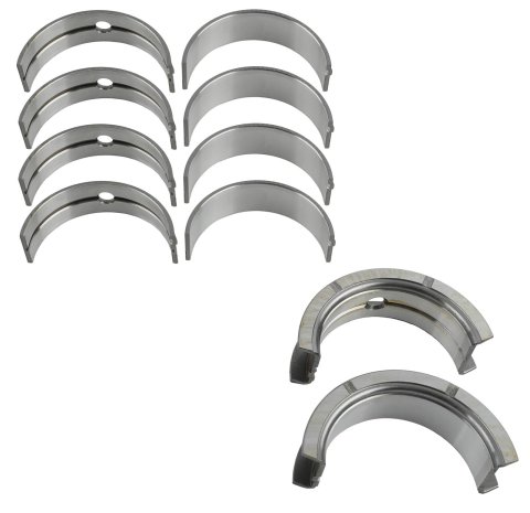 King HP-Series Main Bearings MB5116HP 010 Bearings, HP-Series, 1/2 Groove, .010 in. Crankshaft Undersize, Bi Metal, Mopar, 426, 440, 426 Hemi, Set of 5