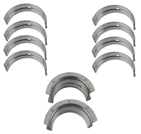 King SI-Series Main Bearings MB 557SI Bearings, 1/2 Groove, Standard Size, Bi-metal, Silicon Aluminum, Chevy, Small Block, Set of 5