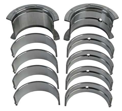 King SI-Series Main Bearings MB 557SISTDX Bearings, 1/2 Groove, .001 in. Thinner, Bi-metal, Silicon Aluminum, Chevy, Small Block, Set of 5
