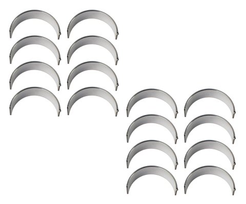 King SI-Series Rod Bearings CR 807SI Bearings, Standard Size, Bi-metal, Silicon Aluminum, Large Journal, Chevy, Small Block, Set of 8