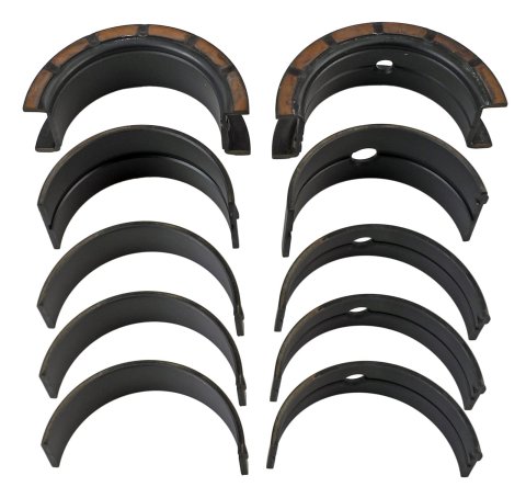 King XP-Series Coated Main Bearings MB 558XPC 001 Bearings, Coated, Tri-Metal Copper-Lead Nickel, 0.001 in. Crankshaft Undersize, 1/2 Upper Groove, Mopar, Small Block LA, Set of 5