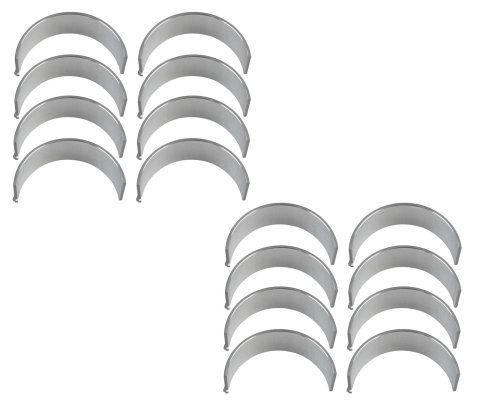 King HP-Series Rod Bearings CR 807HPN 010 Bearings, HP-Series, .010 in. Crankshaft Undersize, Bi-metal, Silicon Aluminum, Large Journal, Chevy, Small Block, Set of 8