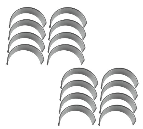 King SI-Series Rod Bearings CR 808SI 010 Bearings, .010 in Crankshaft Undersize, Bi-metal, Silicon Aluminum, Chevy, Big Block, Set of 8