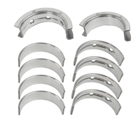 King SI-Series Main Bearings MB5293SI 010 Bearings, SI-Series, 1/2 Groove, .010 in. Crankshaft Undersize, Bi-metal, Silicon Aluminum, Chevy, Set of 5