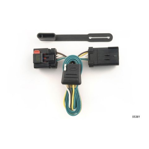 CURT Custom Wiring Connector Harnesses 55381 Vehicle Towing Harness Adapter, T-Connector, 2-Wire System, Chrysler/Dodge/Jeep, Each