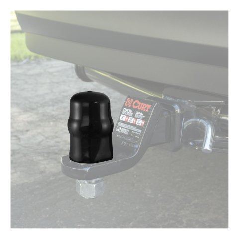 CURT Hitch Ball Covers 21800 Cover, Plastic, Hex, Black, Each