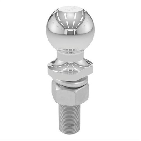 CURT Hitch Balls 40020 Ball, Chrome, 2 in. Ball, 1 in. Diameter Shank, 3 in. Length Shank, 6,000 lbs., Each