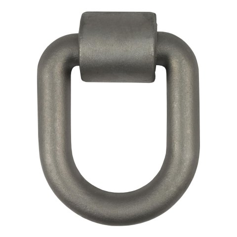 CURT Forged Lashing Ring and Brackets 83780 Cargo Tie Down Anchor, D-Ring, Steel, Natural, 46,760 lb. Capacity, Each