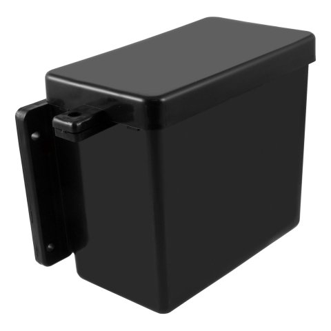 CURT Breakaway Battery Cases 52022 Box, Polyethylene, Black, Trailer Brake System, Flat Mounting Flag, Each