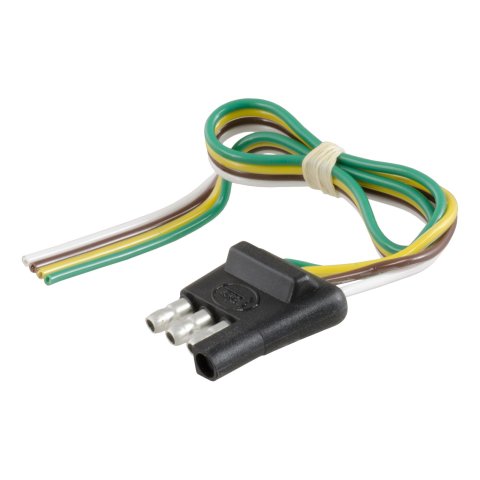 CURT Trailer Harness Adapters 58031 Wiring Harness, Adapter, 4-Way Flat, 12 inch, Side, Universal, Each