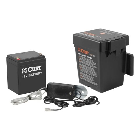 CURT Top Load Push-to-Test Breakaway Systems 52044 Trailer Switch, Push-To-Test, Battery, Case, Switch, Harness, Kit
