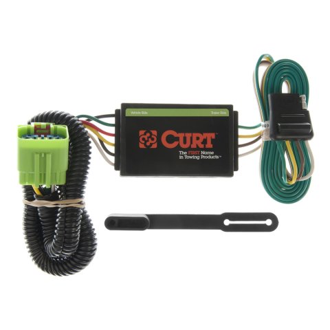 CURT Custom Wiring Connector Harnesses for 1999-2004 GRAND CHEROKEE - 55369 Vehicle Towing Harness Adapter, T-Connector, 3-Wire System, Circuit Protected Converter, Jeep, Each