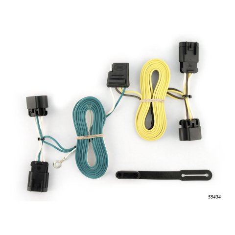 CURT Custom Wiring Connector Harnesses for 2005-2010 COBALT, 2007-2009 G5 - 55434 Vehicle Towing Harness Adapter, T-Connector, 2-Wire System, Chevy, Each
