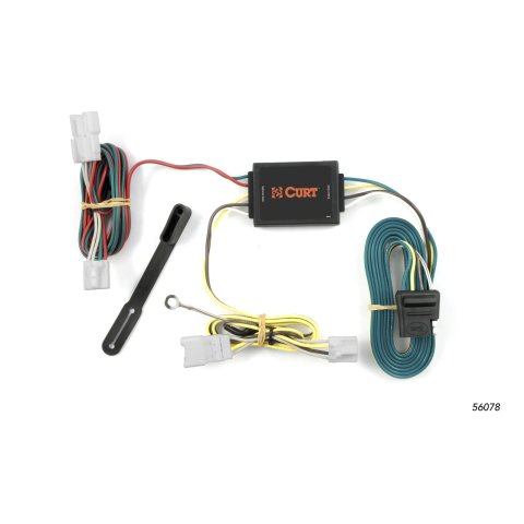 CURT Custom Wiring Connector Harnesses for 2010-2014 FORTE, 2013 FORTE KOUP, 2007-2012 SANTA FE - 56078 Vehicle Towing Harness Adapter, T-Connector, 3-Wire System, Hyundai and Kia, Each