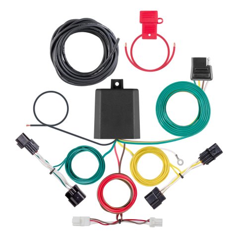 CURT Custom Wiring Connector Harnesses for 2022-2023 KONA, KONA N - 56504 Trailer Wire Connector, T-Connector, 4-Way Flat, Hyundai, Each