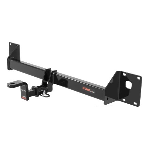 CURT Class 1 Receiver Hitch 114223 Hitch, I, 1/4 in. Receiver, Square Tube Welded, Black Powdercoated, with Old-Style Ball Mount, Volkswagen, Golf, Each