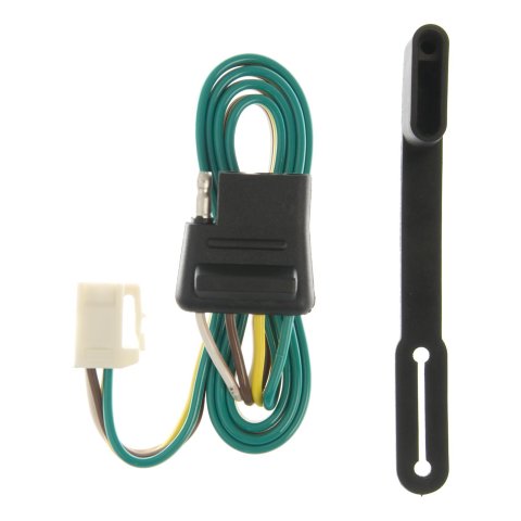 CURT Custom Wiring Connector Harnesses for 2001-2004 ESCAPE, TRIBUTE - 55255 Vehicle Towing Harness Adapter, Trailer Harness Adapter, 4-Way Flat, Replacement Style, Ford, Mazda, Each