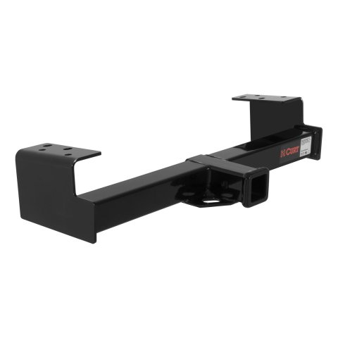 CURT Class 3 Receiver Hitch 31021 Trailer Hitch, III, Front Receiver, 2 in. Receiver, Black, Square Tube, Chevy/GMC, Each
