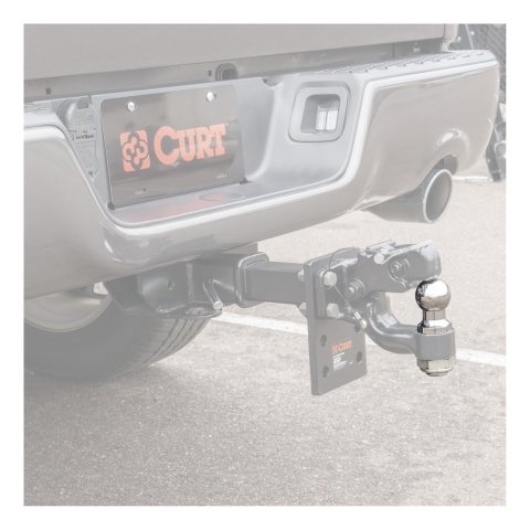 CURT Hitch Balls 48820 Ball, Chrome, 2 in. Ball, 1.250 in. Diameter Shank, Pintle Ball Replacement, 10,000 lbs., Each