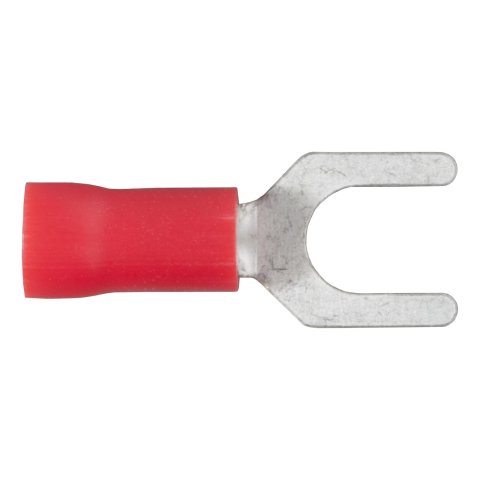 CURT Spade Terminals 59611 Wiring Connectors, Terminals, #10 Stud Style, 18 To 22-gauge, Red, Set of 100
