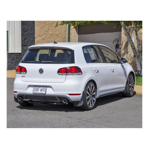 CURT Class 1 Receiver Hitch 110003 Trailer Hitch, Euro Mount, I, 1/4 in. Receiver, Black Powdercoated, Volkswagen, Each