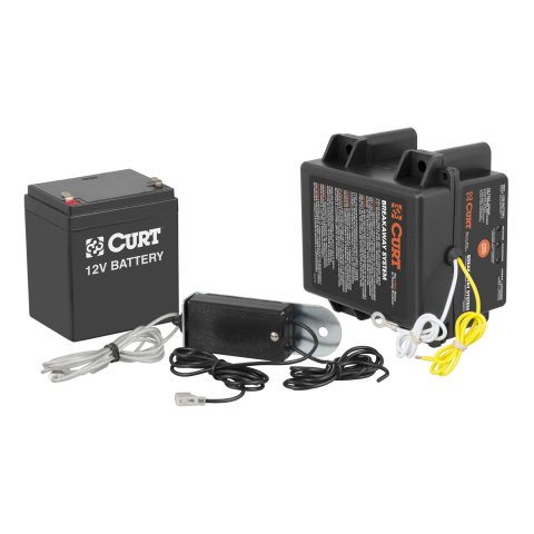 CURT Side Load Push-to-Test Breakaway Systems 52042 Trailer Switch, Push-To-Test, Battery, Case, Switch, Harness, Kit