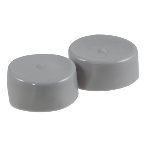 CURT Wheel Bearing Protector Dust Covers 23198 Cover, Rubber, Gray, 1.980 in. Diameter, Pair