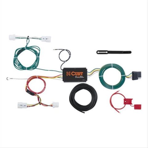 CURT Custom Wiring Connector Harnesses 56294 Adapter, Vehicle Towing Harness, 3 to 2 Powered Converter, Nissan, Kit