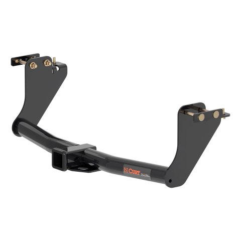 CURT Class 3 Receiver Hitch 13273 Hitch, Rear, 3, 2 in. Square, 525 lb. Max Tongue, 3,500 lb. Max Trailer, Round Tube Welded, Black Powdercoated, Mitsubishi, Each