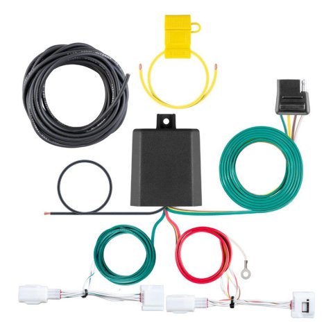 Curt Manufacturing - Trailer Wiring Harnesses for 2019-2024 3 56435 Connector Kit, Custom Harness (4-Way Flat Output)