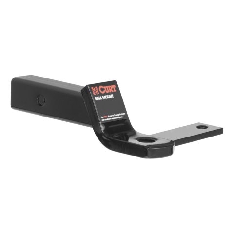 CURT Sway Control Ball Mounts 45820 Receiver Hitch Mount, Solid Steel, Black, 2 in. Square, 2 in. Drop, .750 in. Rise, 7.50 in. Length, Each