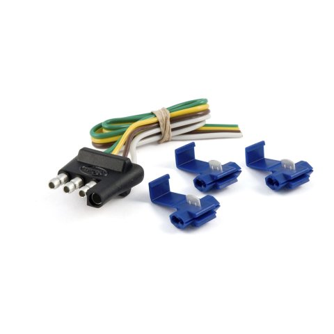 CURT Trailer Harness Adapters 58033 Vehicle Towing Adapter, I-3 4-Flat End, 12 in. Kit