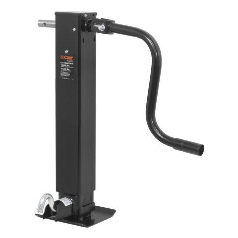 CURT Direct Weld Square Jacks 28512 Trailer Jack, Square, Weld, 12,000 lb. Capacity, 12.5 in. Travel, Steel, Painted, Side Wind, Each