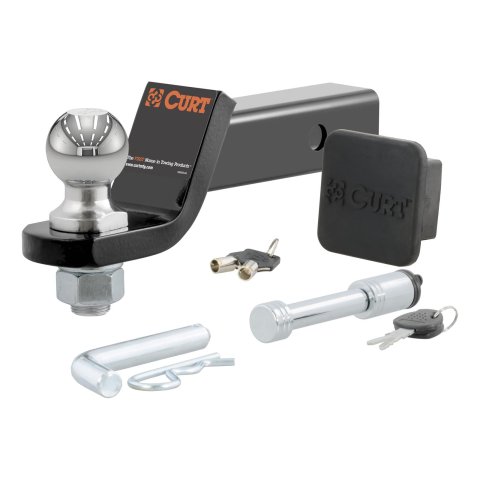 CURT Powdercoated Ball Mounts 45534 TOWING STARTER KIT