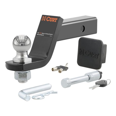 CURT Powdercoated Ball Mounts 45554 TOWING STARTER KIT