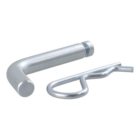 CURT Receiver Pins and Clips 21403 Hitch Pin, 1/2 in. Diameter, Steel, Zinc Finish, Clip, Kit