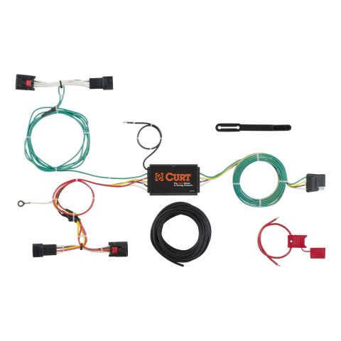 CURT Custom Wiring Connector Harnesses for 2015-2019 DISCOVERY SPORT - 56297 Adapter, Vehicle Towing Harness, 3 to 2 Powered Converter, Land Rover, Kit