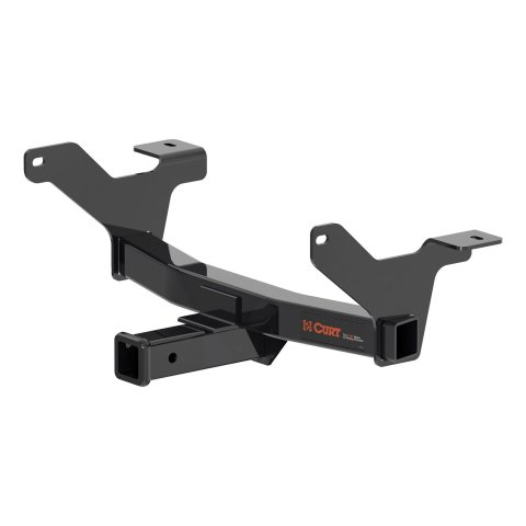 CURT Class 3 Receiver Hitch 31088 Hitch, Front, 3, 2 in. Square, 500 lb. Max Tongue, 5,000 lb. Max Trailer, Round Tube Welded, Black Powdercoated, Chevy, GMC, Each