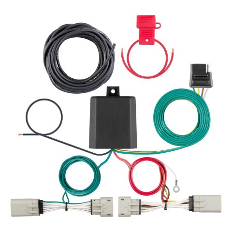 CURT Custom Wiring Connector Harnesses for 2021-2023 F-150 - 56486 Trailer Harness, Wiring, 4-Way Flat, Ford, Kit