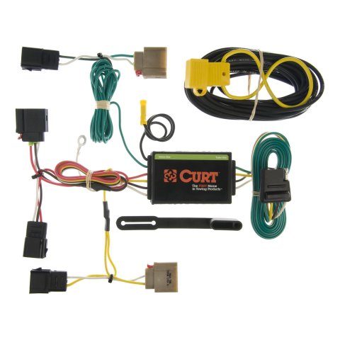 CURT Custom Wiring Connector Harnesses for 2007 CALIBER, PATRIOT, 2007-2010 COMPASS - 55050 Vehicle Towing Harness Adapter, T-Connector, 3-Wire System, Circuit Protected Converter, Jeep, Each