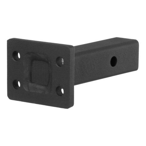 CURT Adjustable Pintle Mounts 48326 Mount, 20,000 lbs. GTW, 1-Position Mounting, 2 in. Square Receiver Mount, Steel, Black Carbide, Each