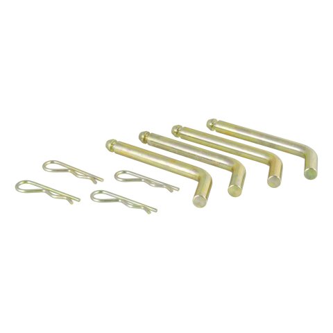 CURT Fifth Wheel Hitch Pins and Clips 16902 Reciever Pins, Wheel, Steel, Zinc Finish, 0.500 in. Hole Size, Set of 4
