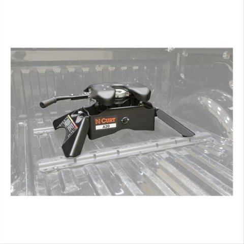 CURT A20 Fifth Wheel Trailer Hitches 16140 Alignment pegs and easy-access bolts for simple leg-to-body attachment